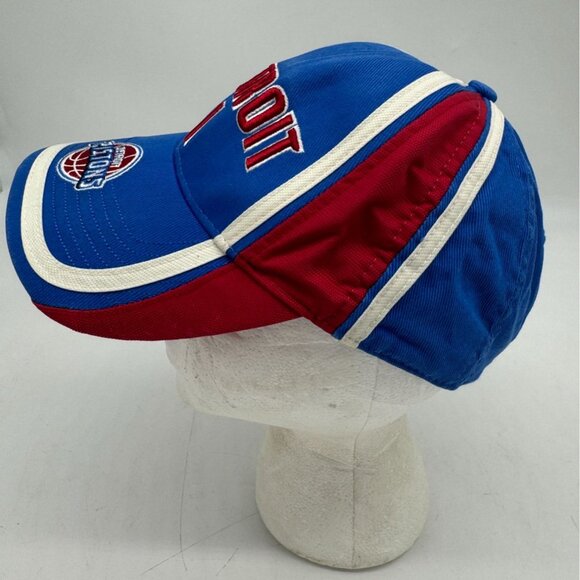 NBA Detroit Pistons Youth Strapback Hat Drew Sportswear Blue Red Classic - Picture 2 of 7